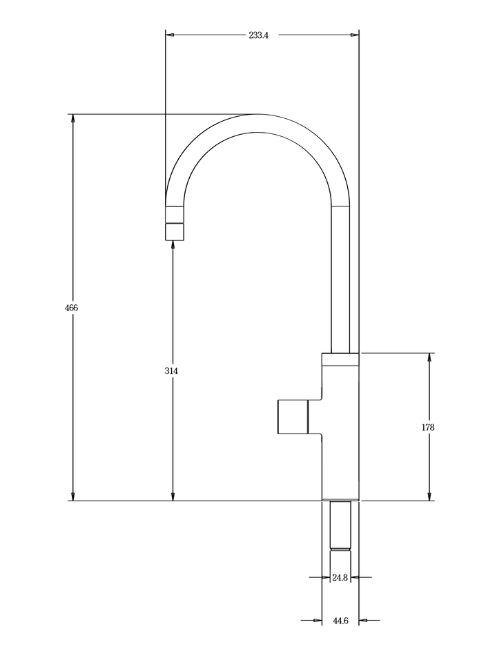 FLOW3 - 3 Weg-Heisswasserarmatur  für gefiltertes, heißes, kaltes &amp; sprudelndes Wasser