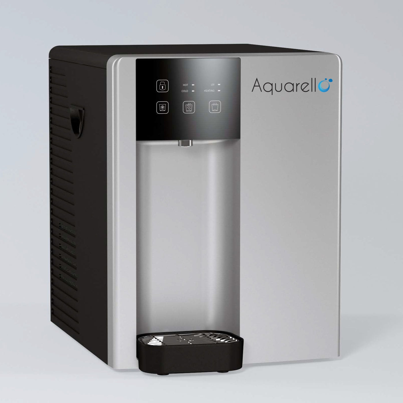 Detailansicht des Touch-Panels des SODA3 Wasserspenders für einfache Bedienung und Steuerung