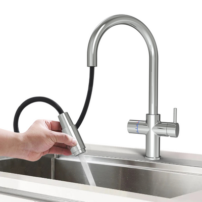 FLOW5 Aquarello 5-Way Tap – Hot, Cold, and Sparkling Water Dispenser in Black Finish
