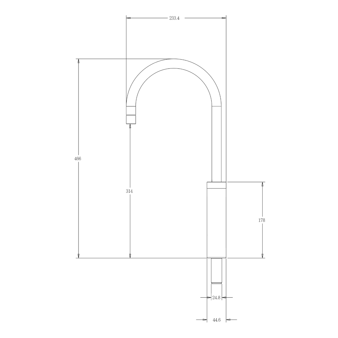 Einfache Montage des FLOW3 3-Wege Wasserhahns mit untertisch Filter- & CO₂-System