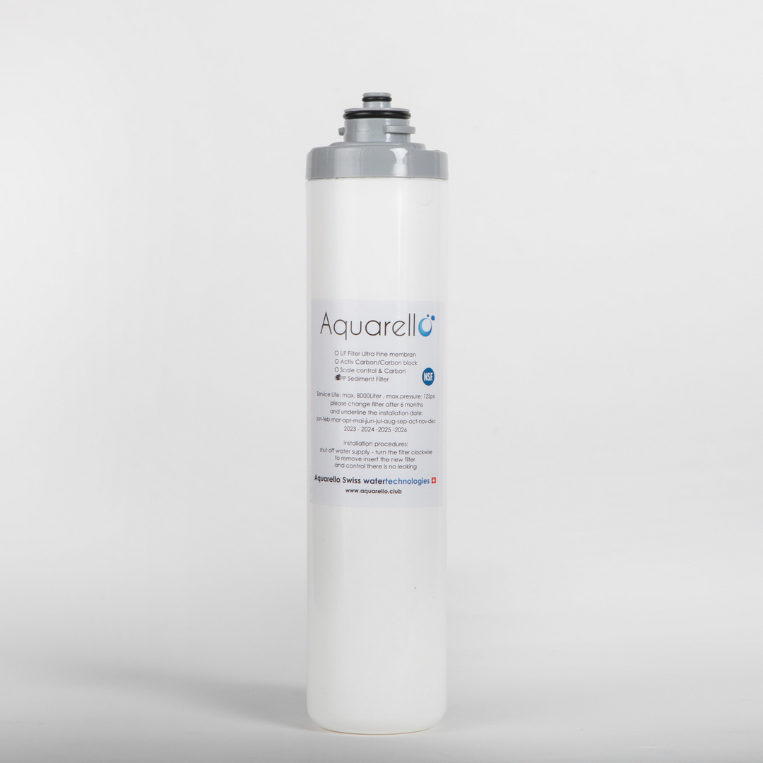 Aquarello 2-stufiger Aktivkohlefilter für hartes Wasser und Kalkentfernung