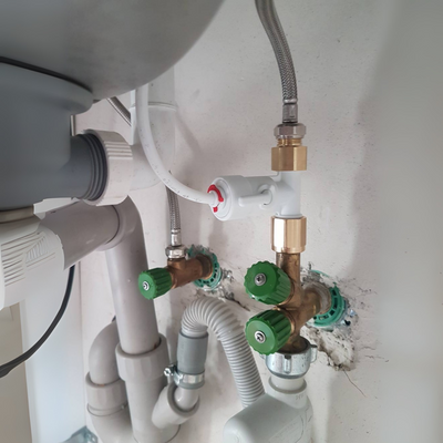 Absperrventil für Trinkwasser mit integriertem Rückschlagventil