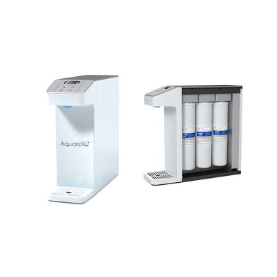 PURE3 - Auftisch-Wasserfilter mit 3 Filtern und UV-desinfektion